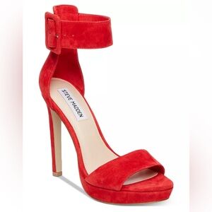 Steve Madden Red Stiletto Heels Elegant Design